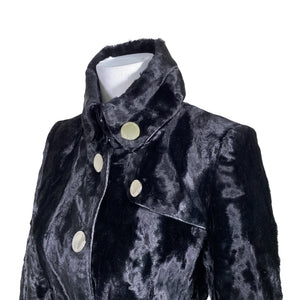 Unisex Karen Millen - Faux fur coat, size 34 - Black (3)