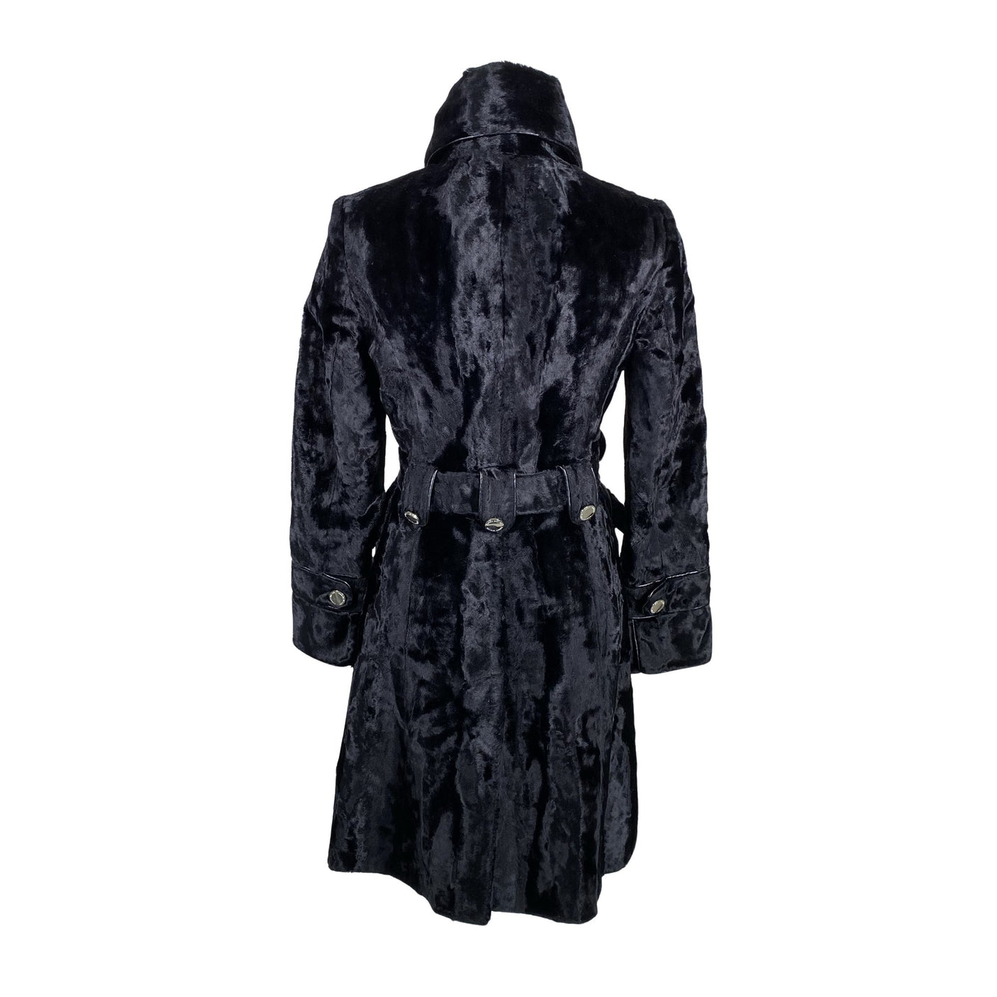 Unisex Karen Millen - Faux fur coat, size 34 - Black (2)