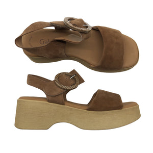 Unisex Gabor - Wedge sandals, size 39 - Brown (1)