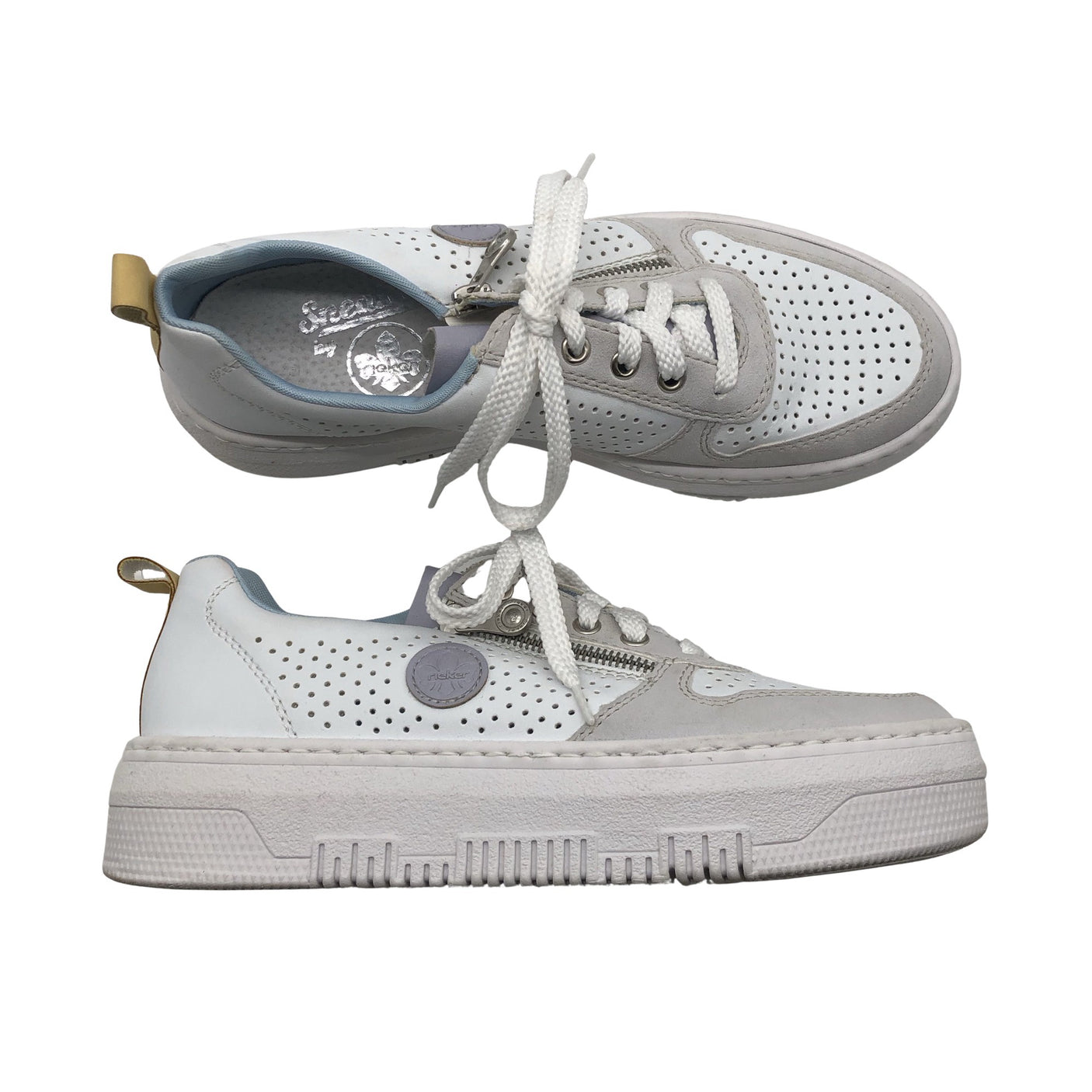 Unisex Rieker - Casual sneakers, size 40 - White (2)