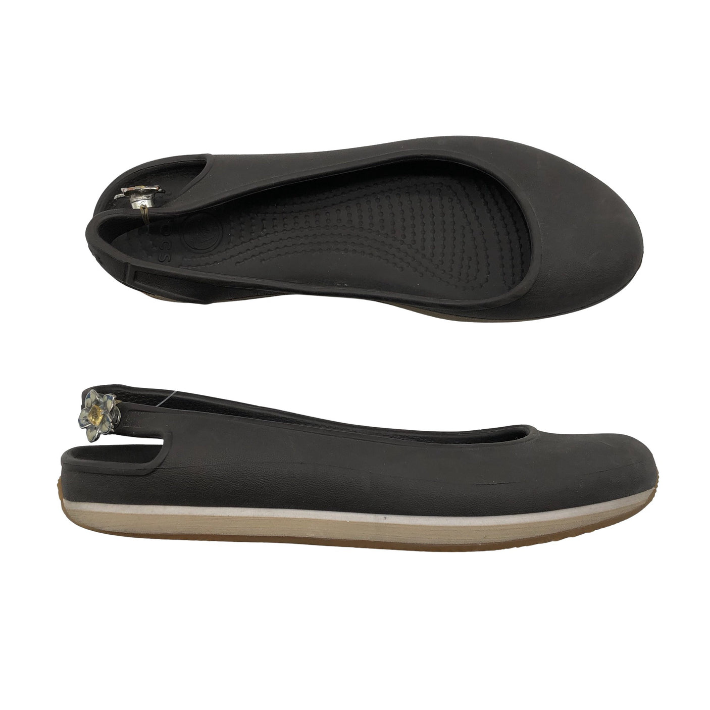 Unisex Crocs - Ballerinas, size 37 - Brown (1)