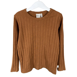 Unisex Mainio - Tricot shirt, size 122 - 128 - Brown (1)