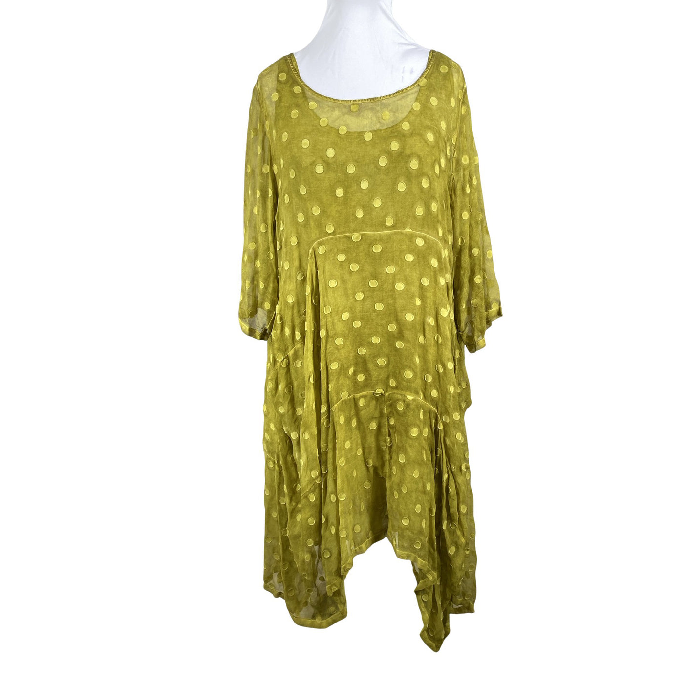 Unisex Grizas - Schiffon dress, size 44 - Green (1)