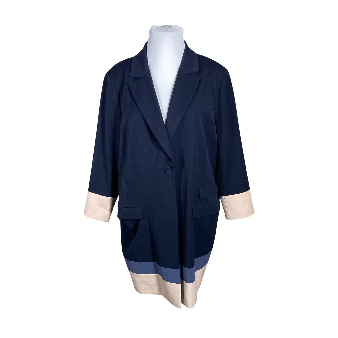 Unisex Zizzi - Trench coat, size 52 - Blue (1)