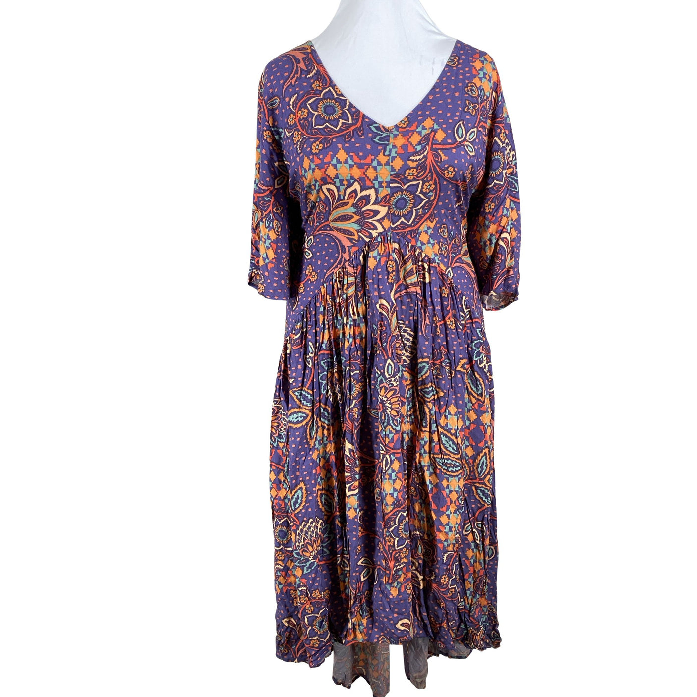 Unisex Avenue - Schiffon dress, size 54 - Violet (1)