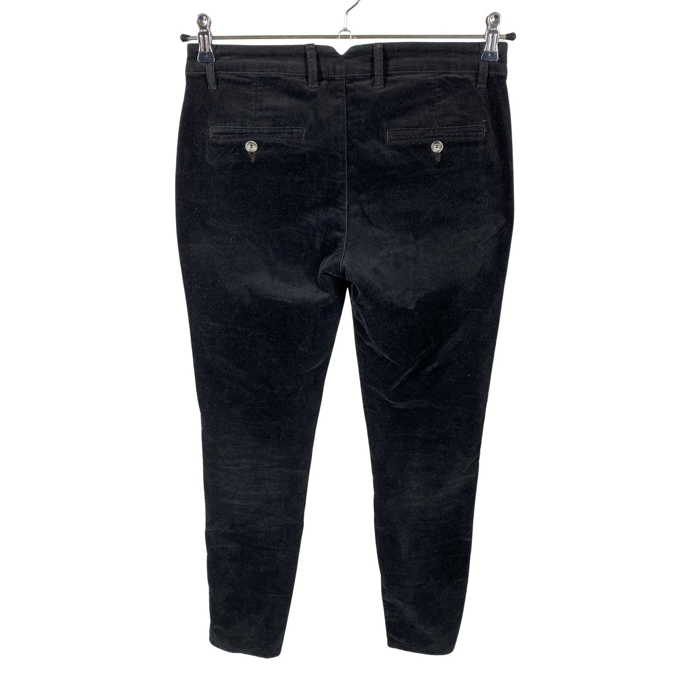 Unisex Massimo Dutti - Velvet pants, size 38 - Black (2)