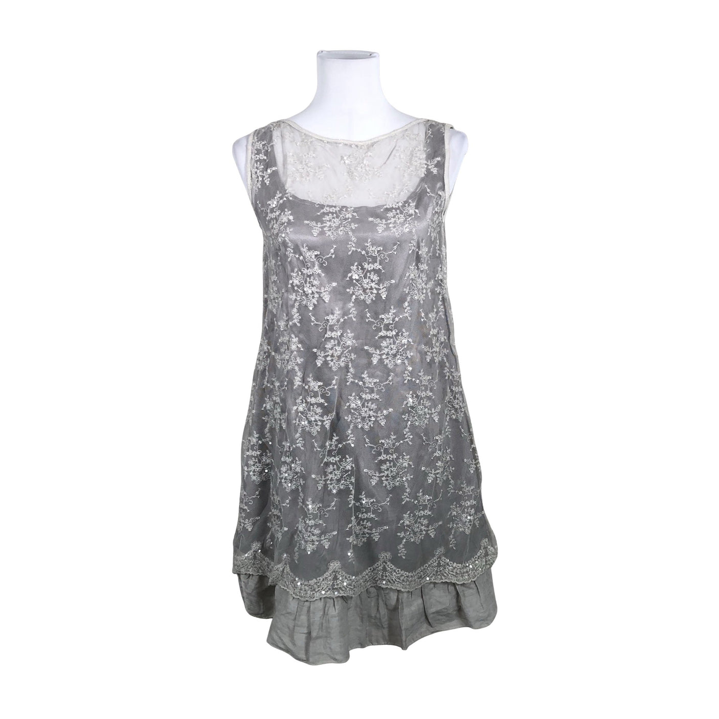 Unisex Souvenir - Schiffon tunic, size 36 - Gray (1)