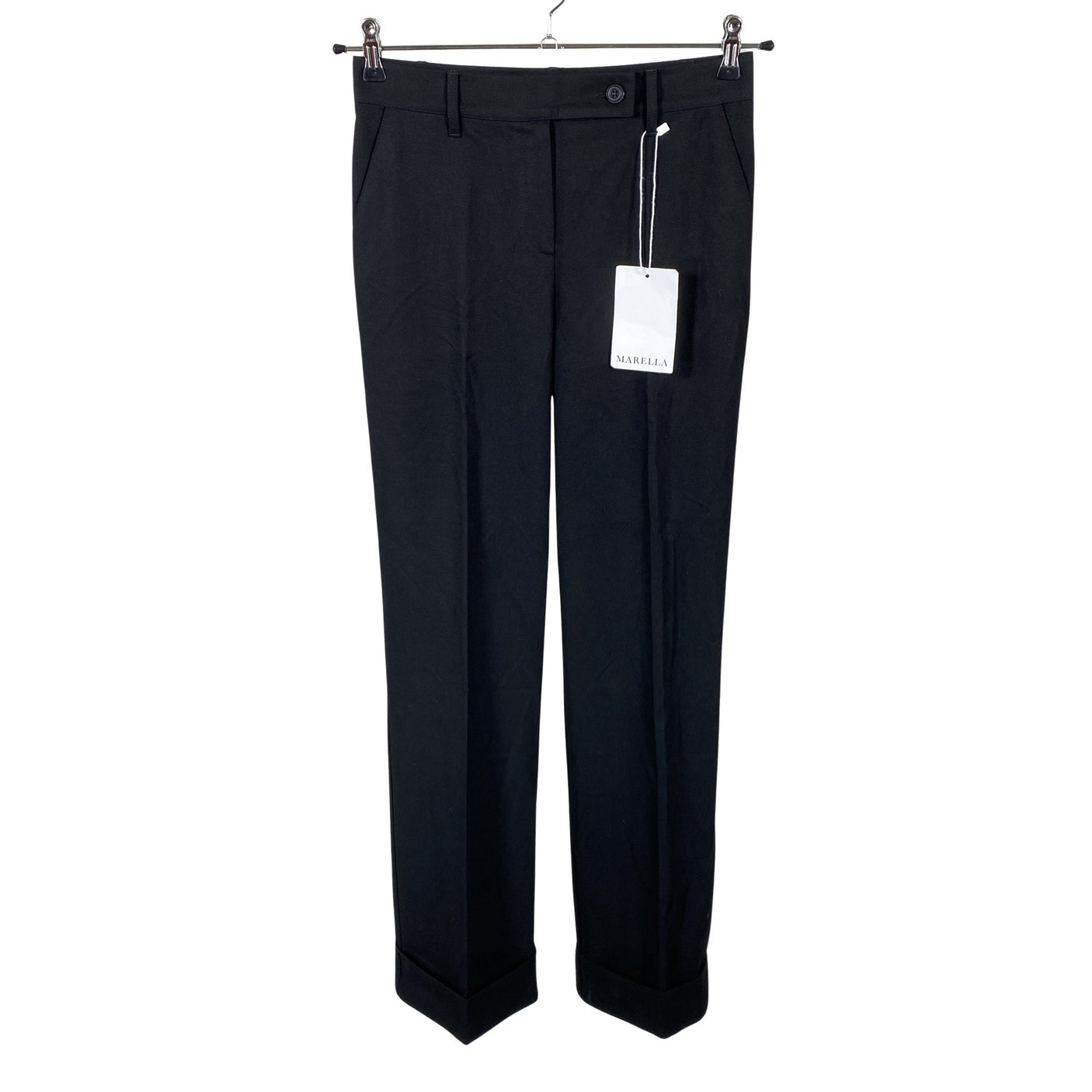 Unisex Marella - Straight leg trousers, size 32 - Black (1)