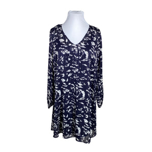 Unisex Zizzi - Schiffon dress, size 46 - Blue (1)
