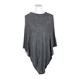 Unisex Cashmere - Poncho, size 38 - Gray ()