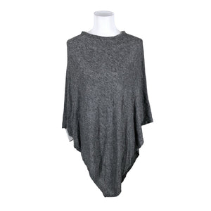Unisex Cashmere - Poncho, size 38 - Gray (2)
