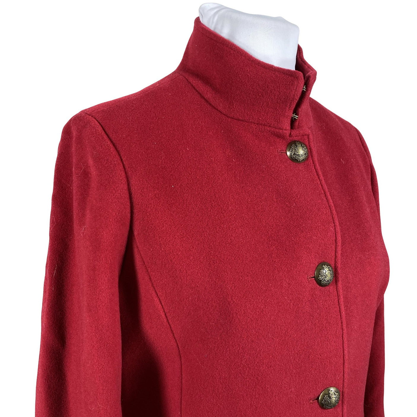 Unisex Lauren Ralph Lauren - Wool coat, size 44 - Red (2)