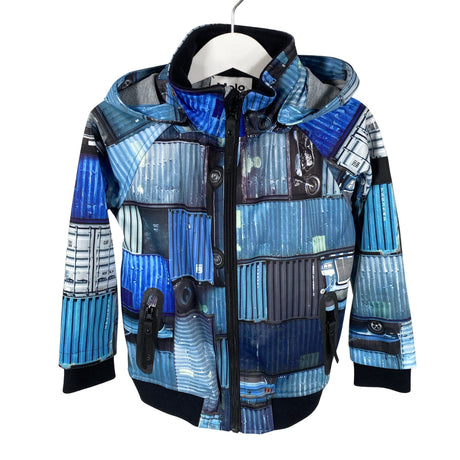 Unisex Molo Kids - Soft shell jacket, size 92 - 98 - Blue ()