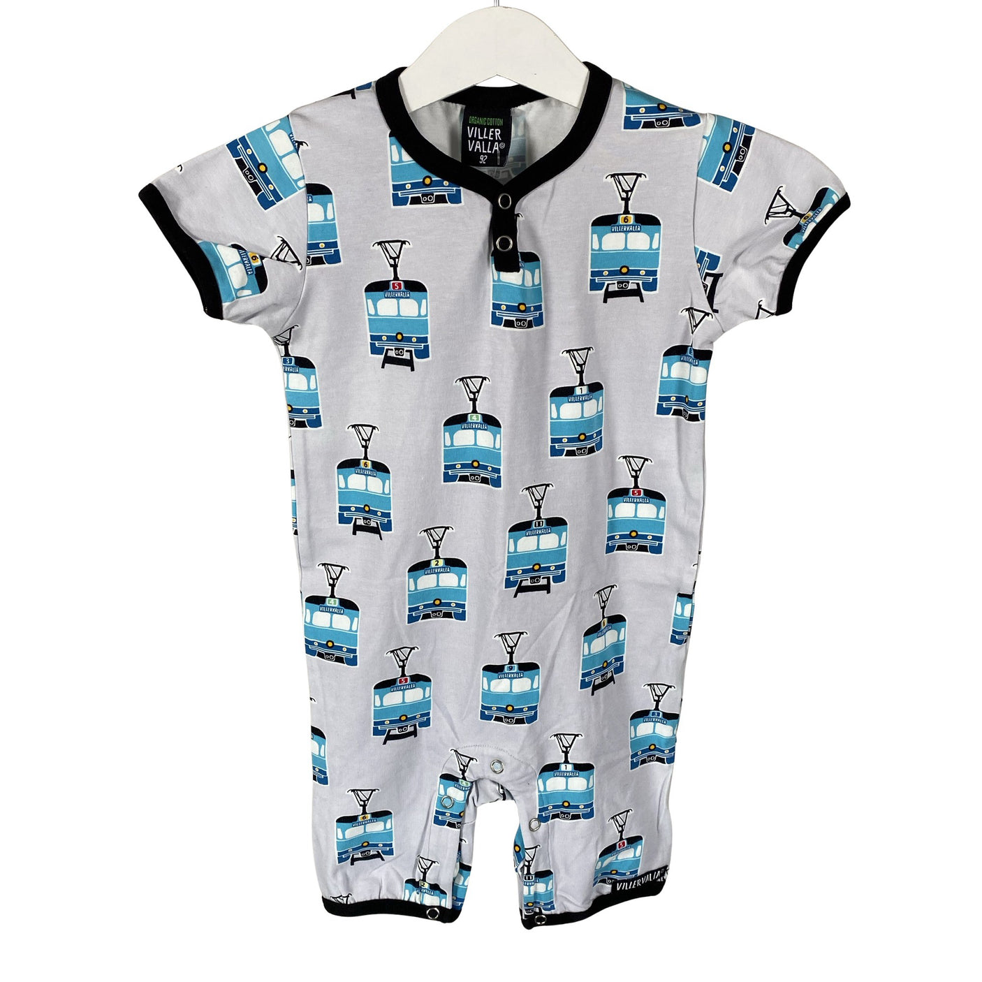 Unisex Villervalla - Short overalls, size 86 - 92 - Gray (1)