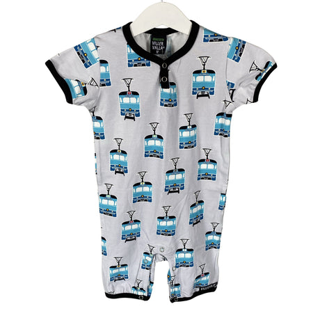 Unisex Villervalla - Short overalls, size 86 - 92 - Gray ()