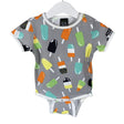 Unisex Villervalla - Body, size 80 - 86 - Gray ()