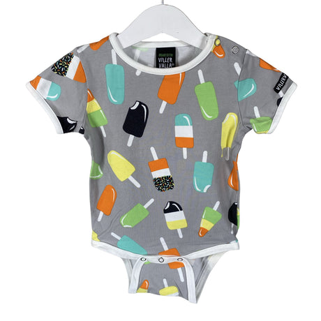 Unisex Villervalla - Body, size 80 - 86 - Gray ()