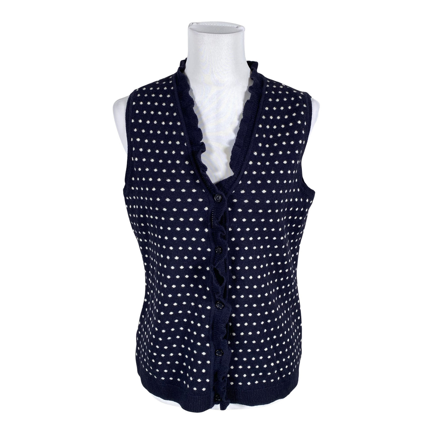 Unisex Peter Hahn - Knit vest, size 38 - Blue (1)