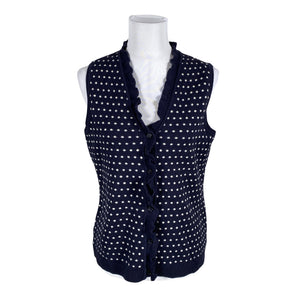 Unisex Peter Hahn - Knit vest, size 38 - Blue (1)