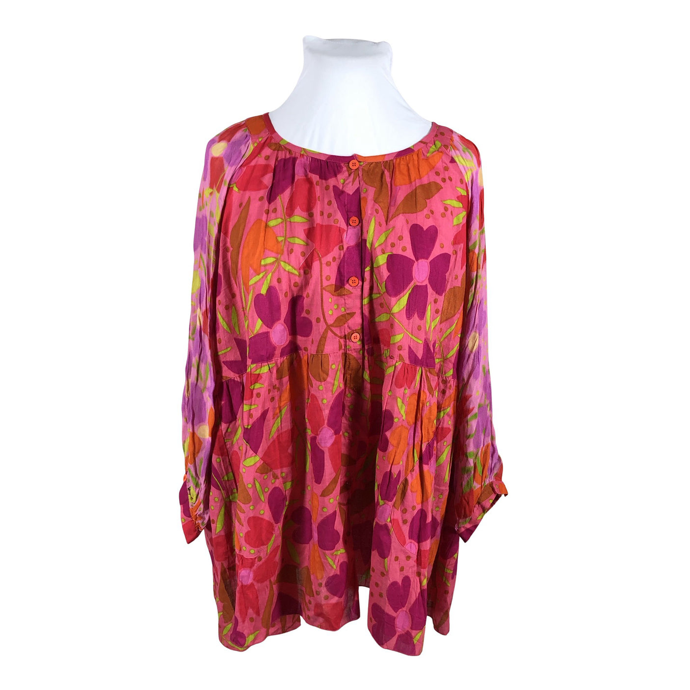 Unisex Gudrun Sjöden - Schiffon tunic, size 48 - Pink (1)