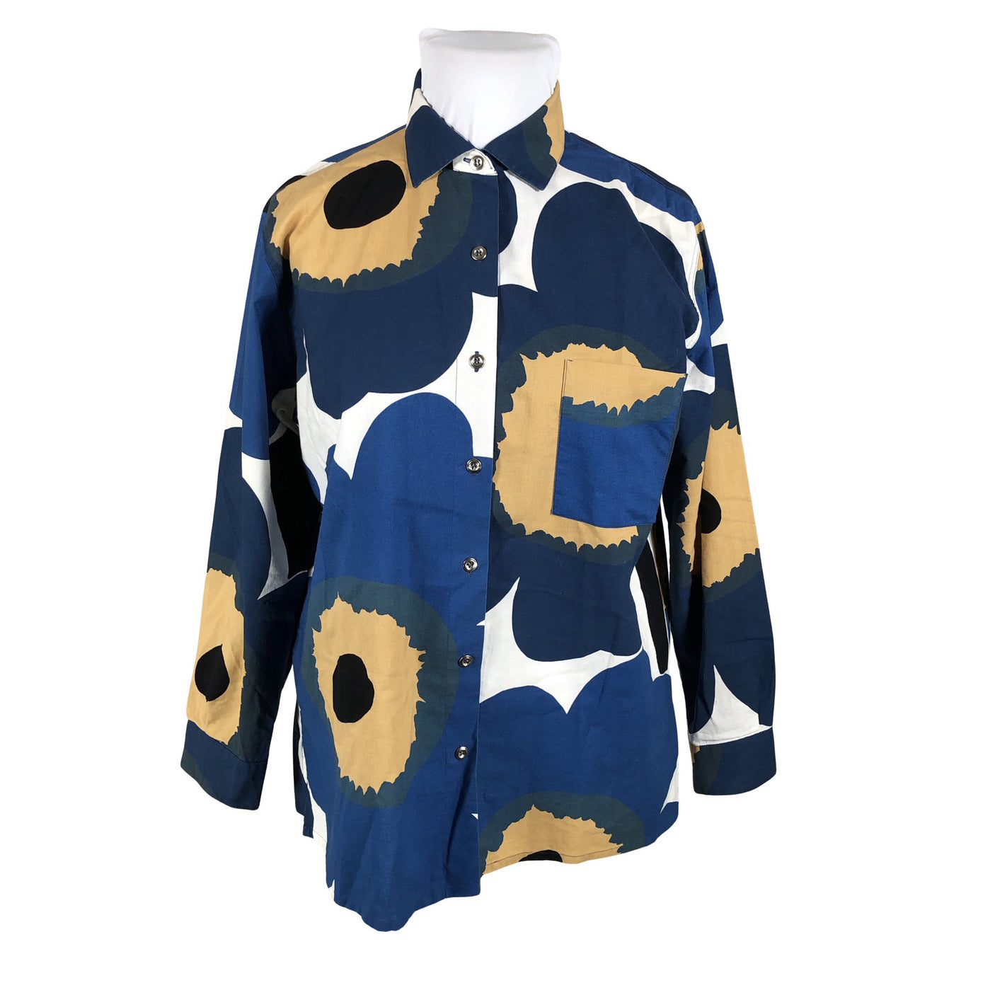 Unisex Marimekko - Collared shirt, size 42 - Blue (1)