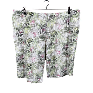 Unisex Ulla Popken - Tricot shorts, size 54 - White (1)