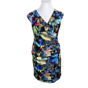Unisex Joseph Ribkoff - Sheath dress, size 42 - Blue (1)