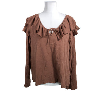 Unisex Odd Molly - Tricot shirt, size 44 - Brown (1)