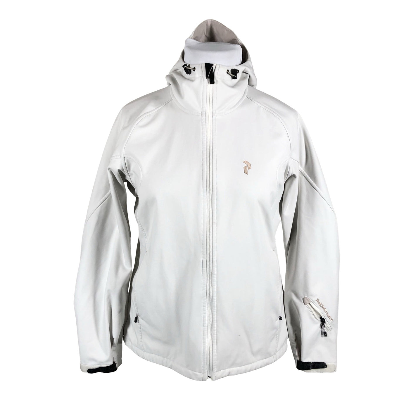 Unisex Peak Performance - Soft shell jacket, size 42 - Natural white (1)