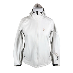 Unisex Peak Performance - Soft shell jacket, size 42 - Natural white (1)