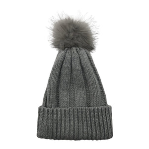 Unisex Anna Field - Winter beanie, size 58 - 60 cm - Gray (2)