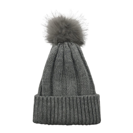 Unisex Anna Field - Winter beanie, size 58 - 60 cm - Gray (2)