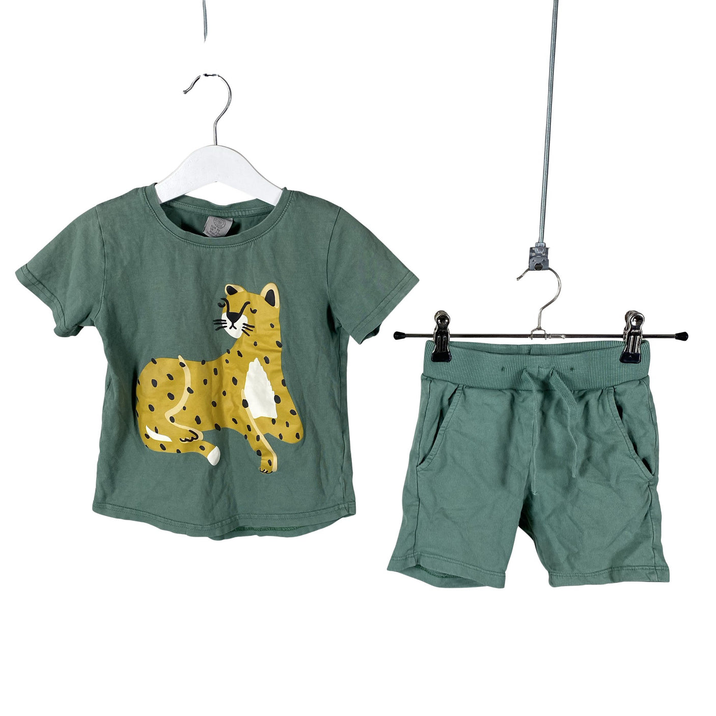 Unisex Lindex - T-shirt, size 86 - 92 - Green (1)