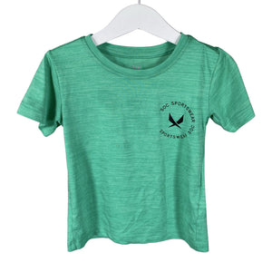 Unisex Soc - Sports shirt, short sleeve, size 98 - 104 - Green (1)