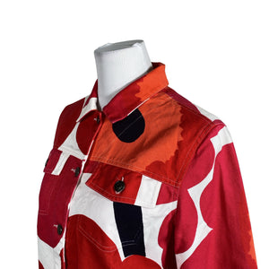 Unisex Marimekko - Denim jacket, size 38 - Red (3)