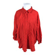 Unisex Zizzi - Schiffon tunic, size 50 - Red ()