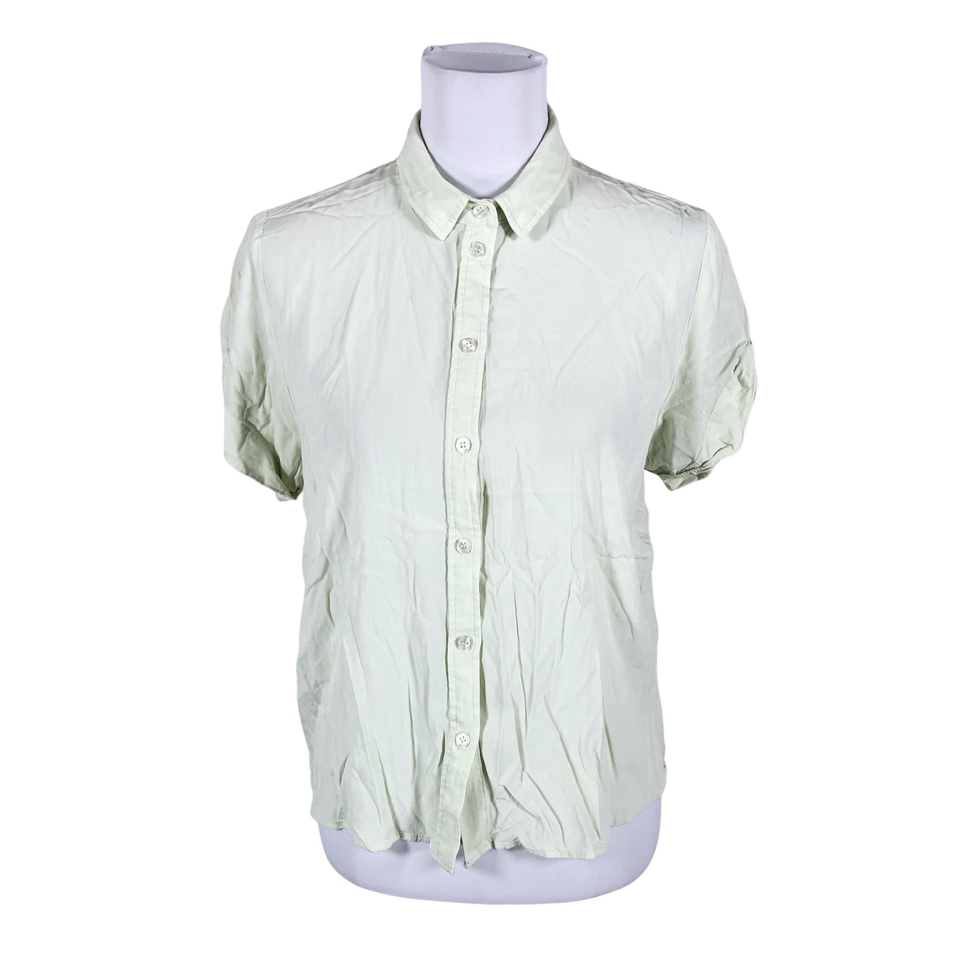 Unisex Samsoe&Samsoe - Short-sleeved blouse, size 40 - Green (1)