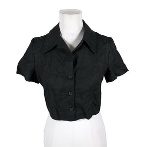 Unisex She - Short-sleeved blouse, size 36 - Black (1)