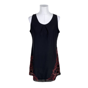 Unisex Coline - Schiffon tunic, size 38 - Black (1)