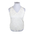 Unisex Taifun - Tricot tank top, size 42 - Natural white ()