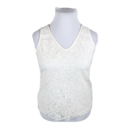 Unisex Taifun - Tricot tank top, size 42 - Natural white ()