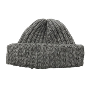 Unisex Handmade - Winter beanie, size 58 - 60 cm - Gray (2)