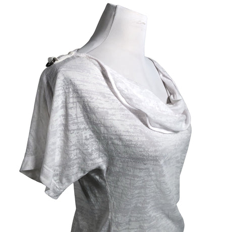 Unisex Armani Exchange - Tricot tunic, size 38 - White (2)