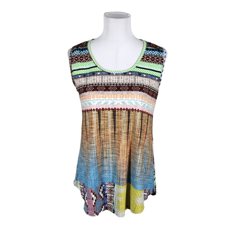 Unisex Bohéme - Tricot tank top, size 38 - Brown (2)