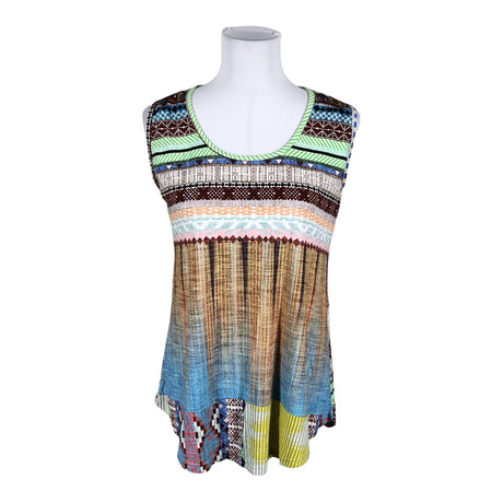 Unisex Bohéme - Tricot tank top, size 38 - Brown ()