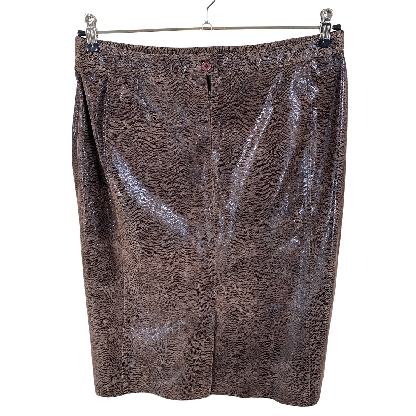 Unisex Avenue - Leather skirt, size 42 - Brown (2)