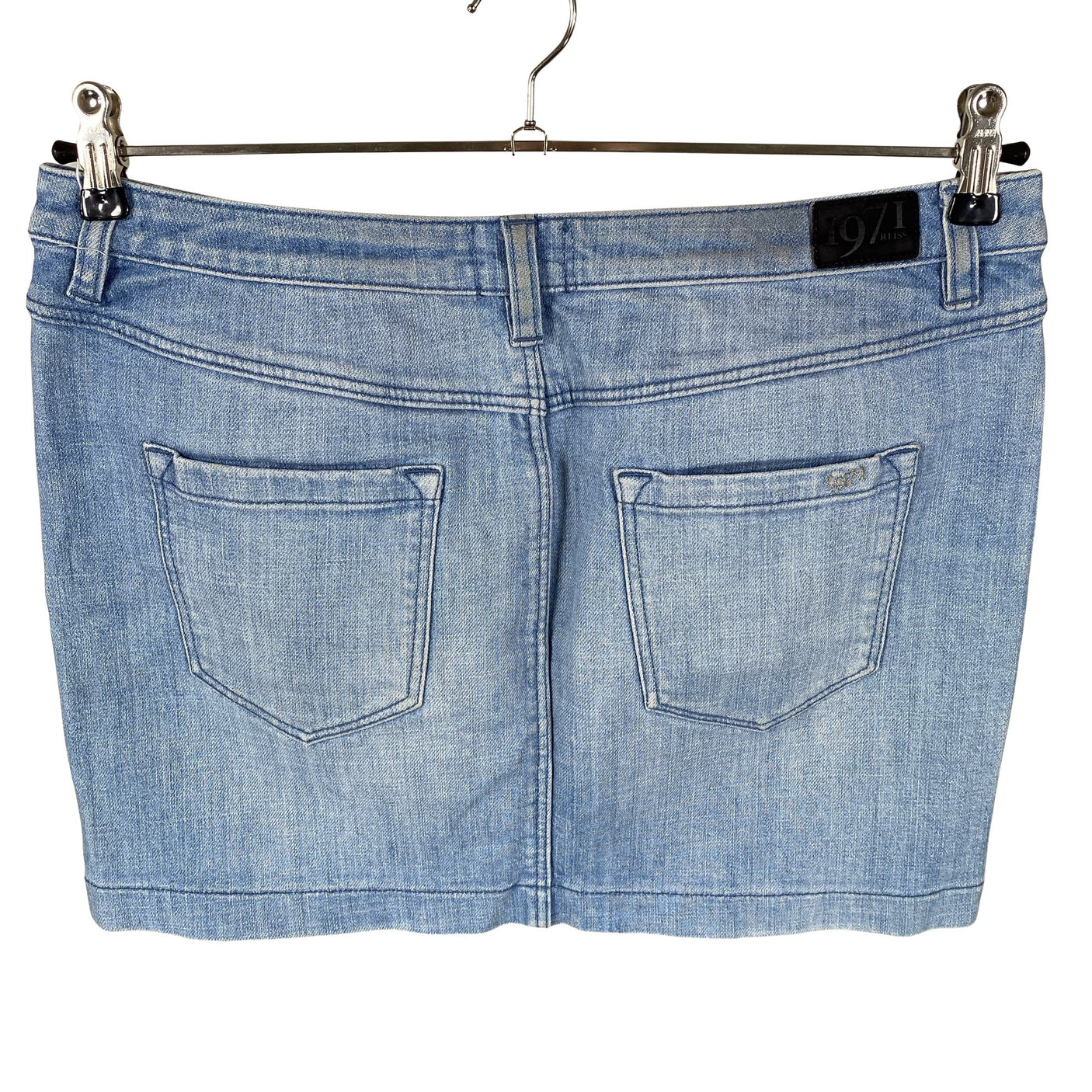 Unisex 1971 Reiss - Denim skirt, size 40 - Light blue (2)