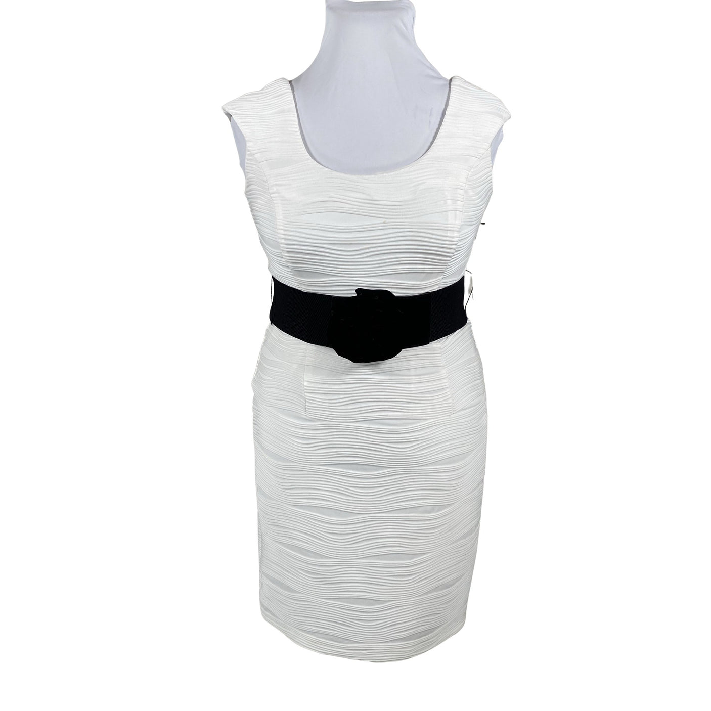 Unisex Joseph Ribkoff - Tricot dress, size 38 - White (1)