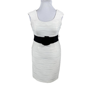 Unisex Joseph Ribkoff - Tricot dress, size 38 - White (1)