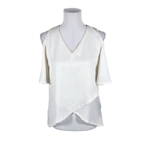 Unisex Vince Otto - Short-sleeved blouse, size 36 - White (1)